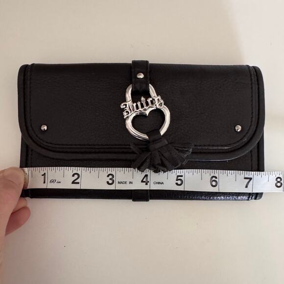 Juicy Couture Y2K Black Leather Wallet - Picture 7 of 8
